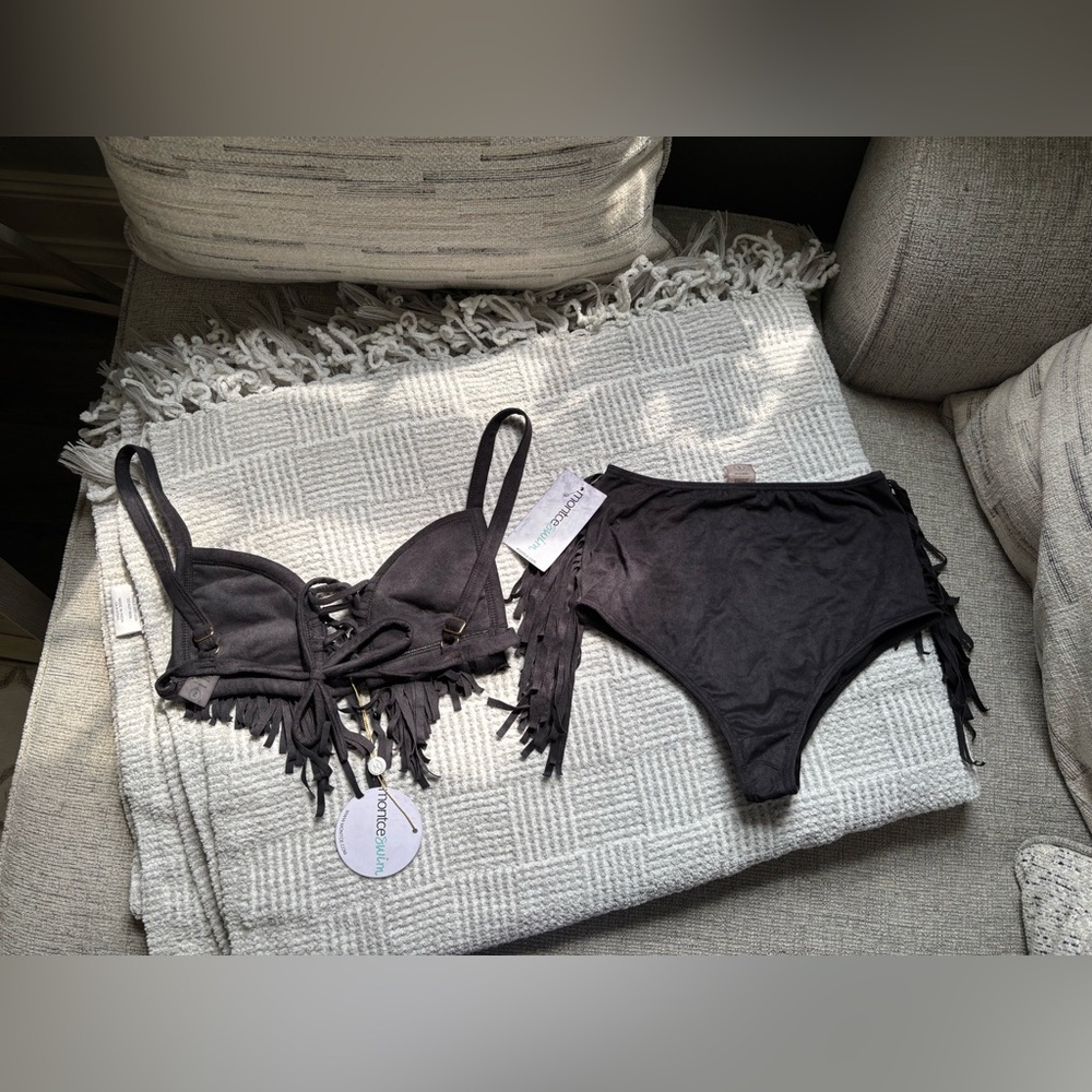 Montce Black Fringe Bikini Set - Picture 4 of 11